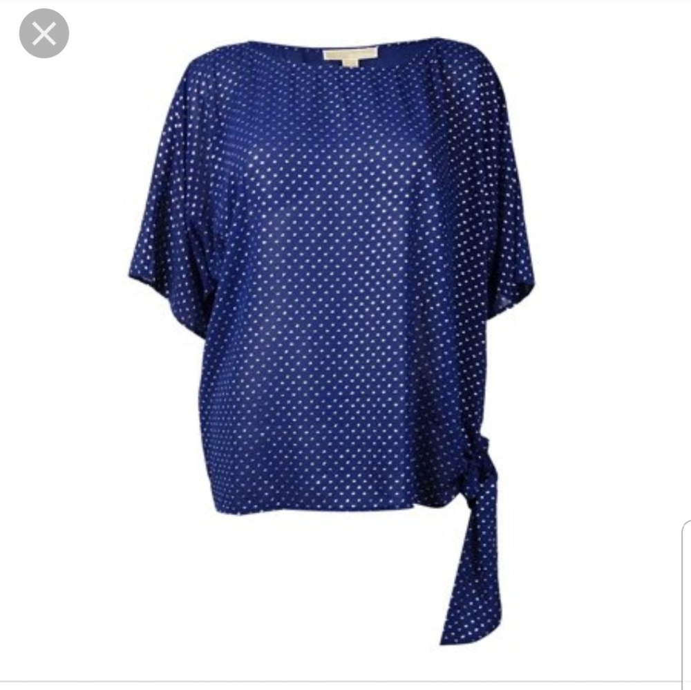 Michael Kors Metallic Printed Blouse